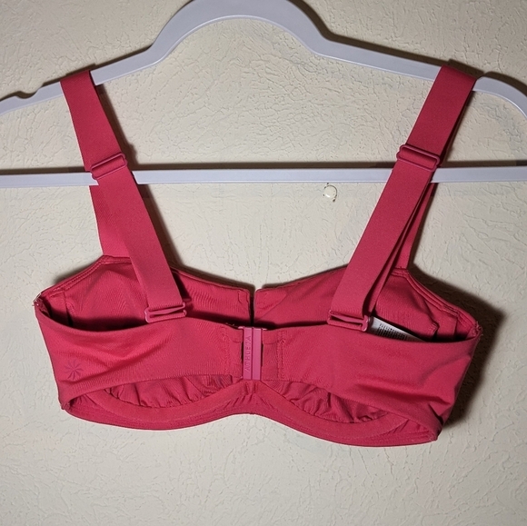 NWOT Athleta square neck V bikini top in Tulip pink - Picture 9 of 13